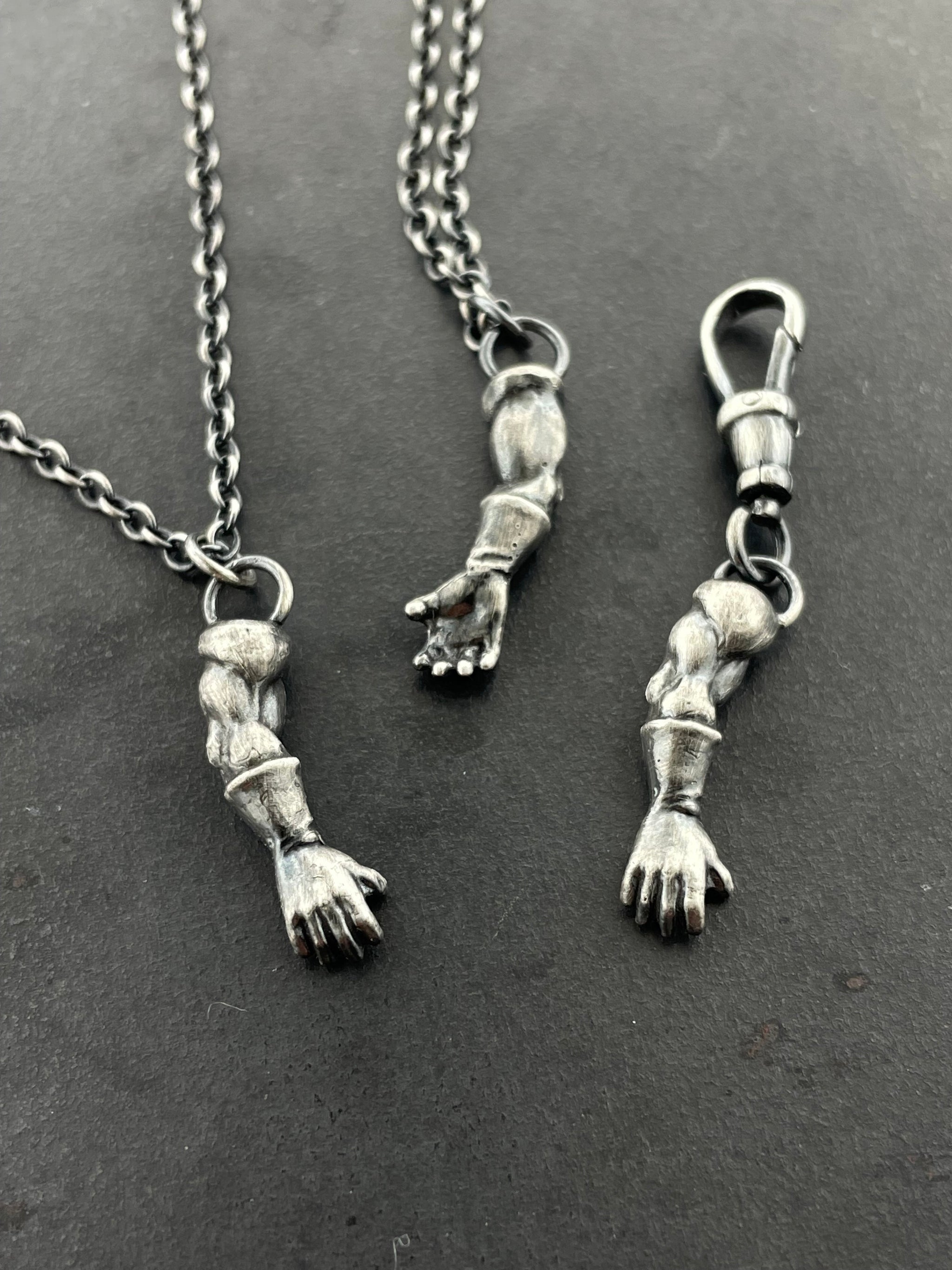 Superhero Arms Necklace and Charm