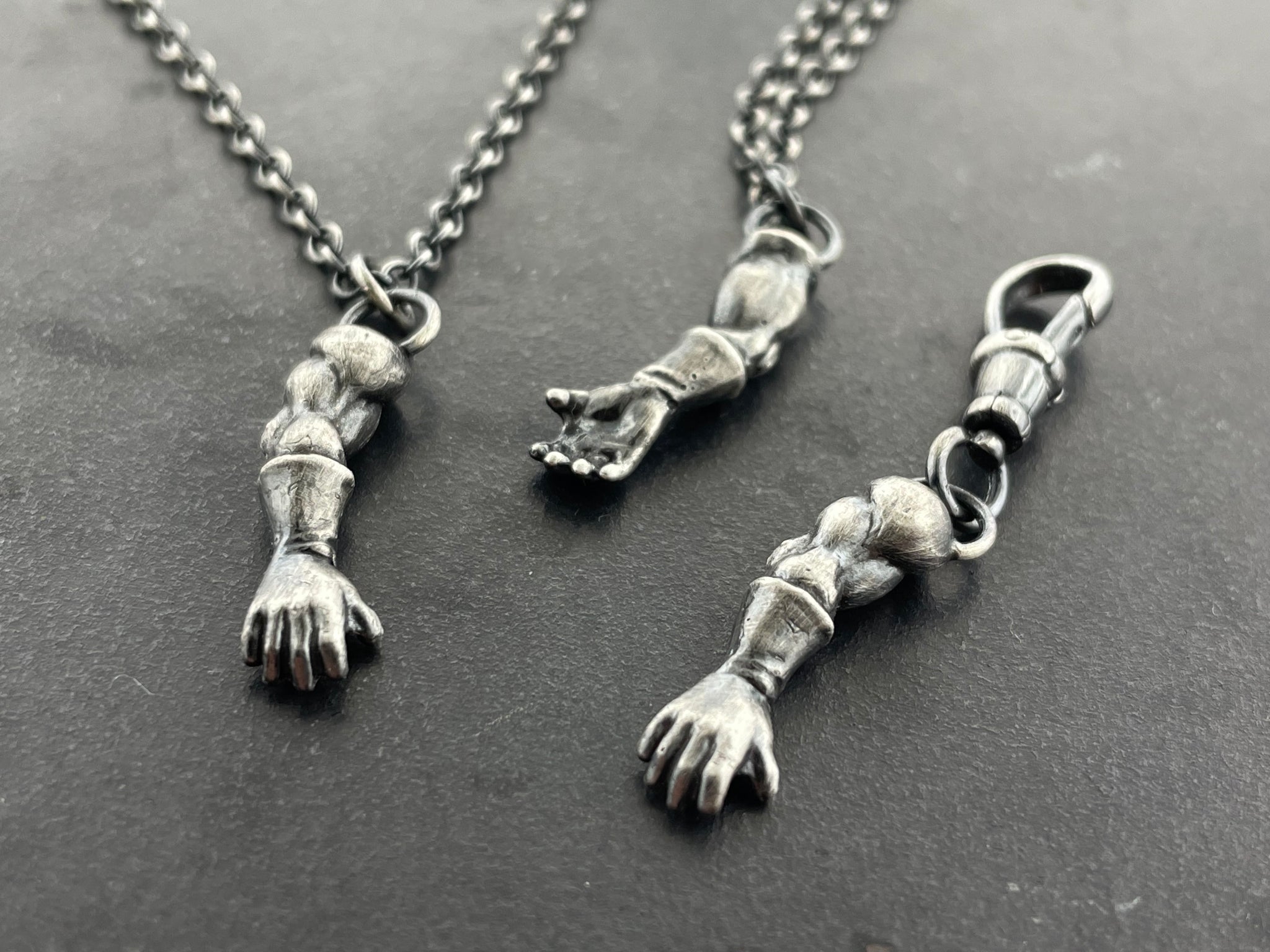 Superhero Arms Necklace and Charm
