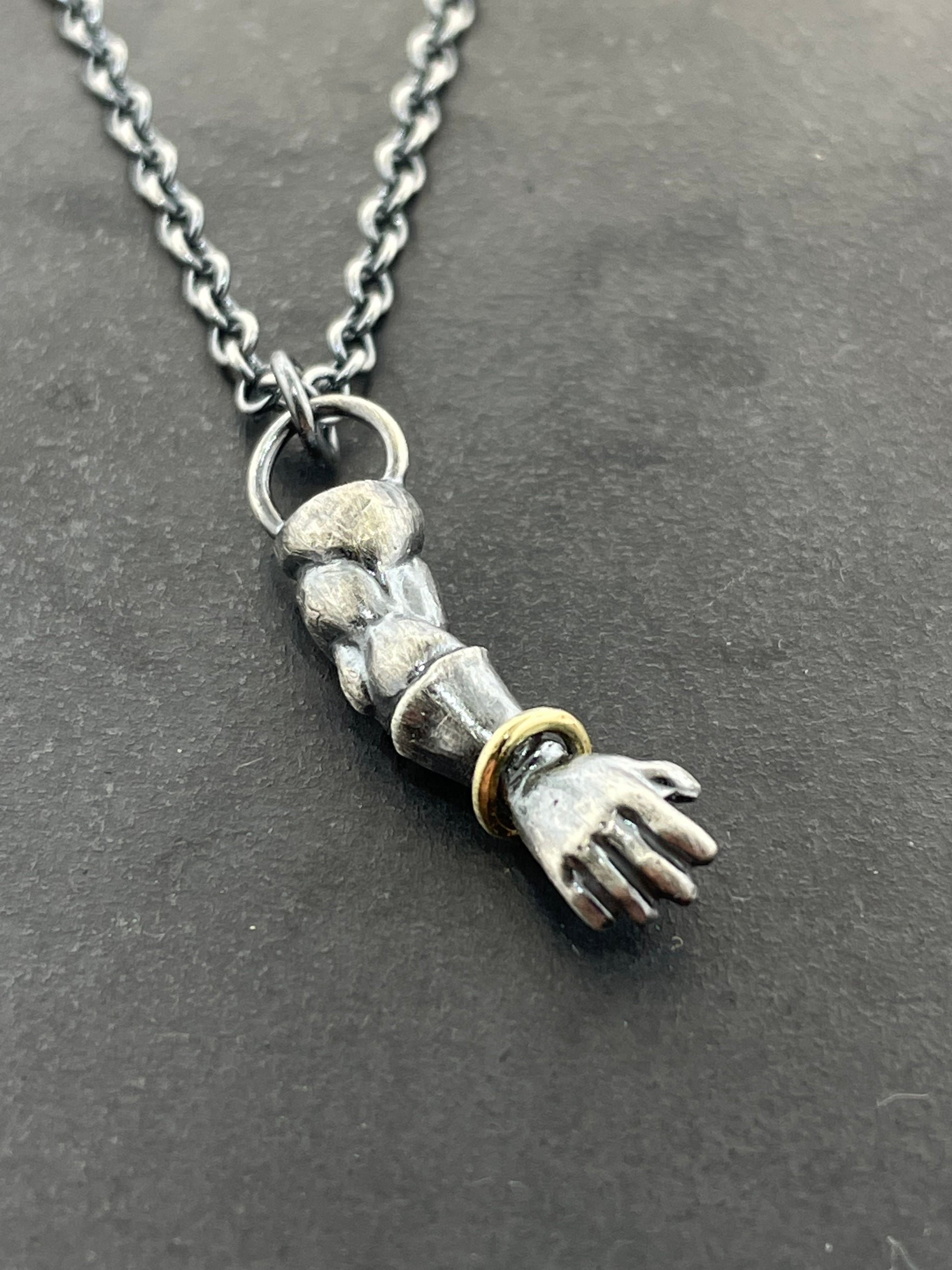Superhero Arms Necklaces with Gold Bangles