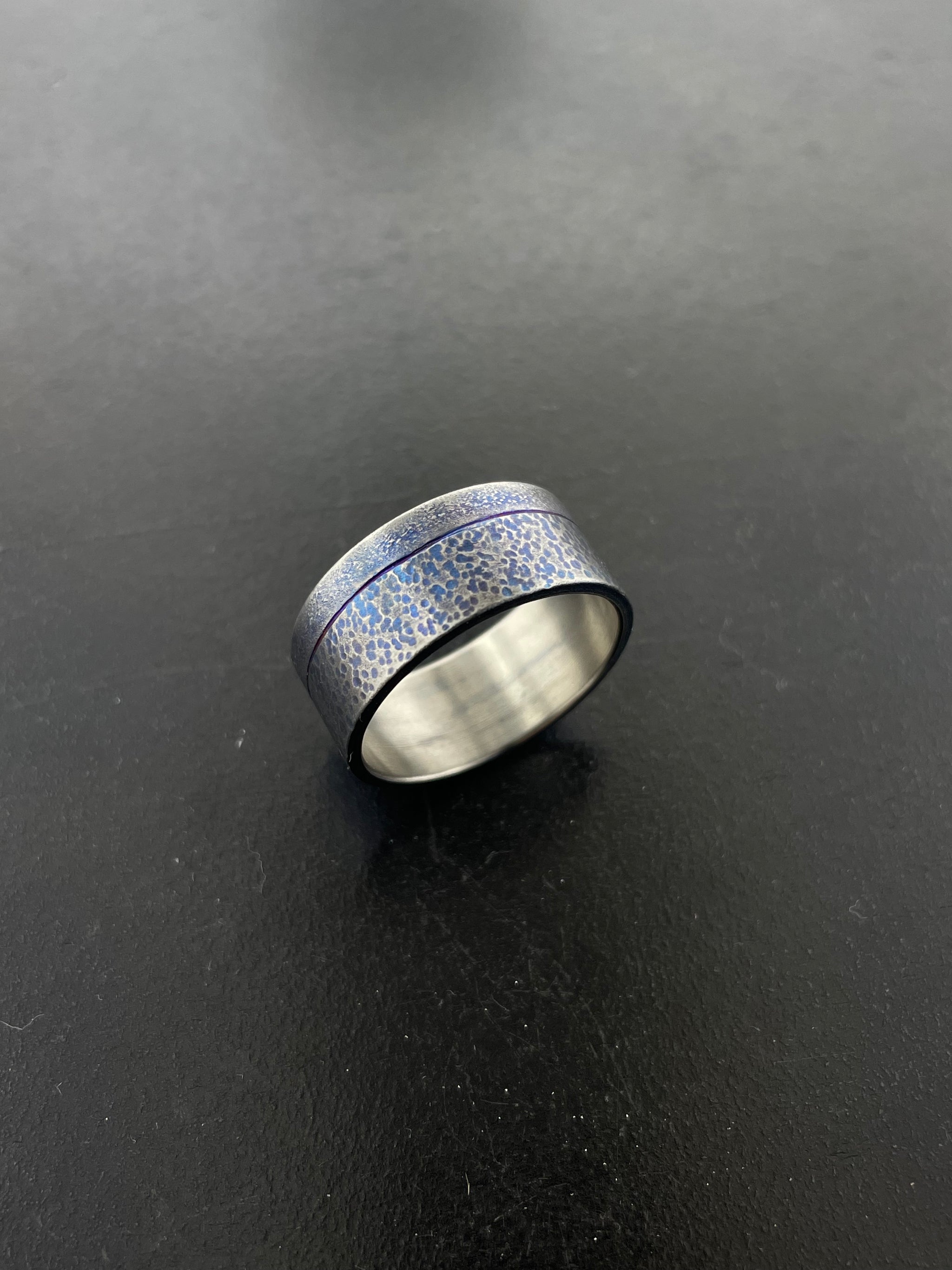 Titanium Simple Textured Band