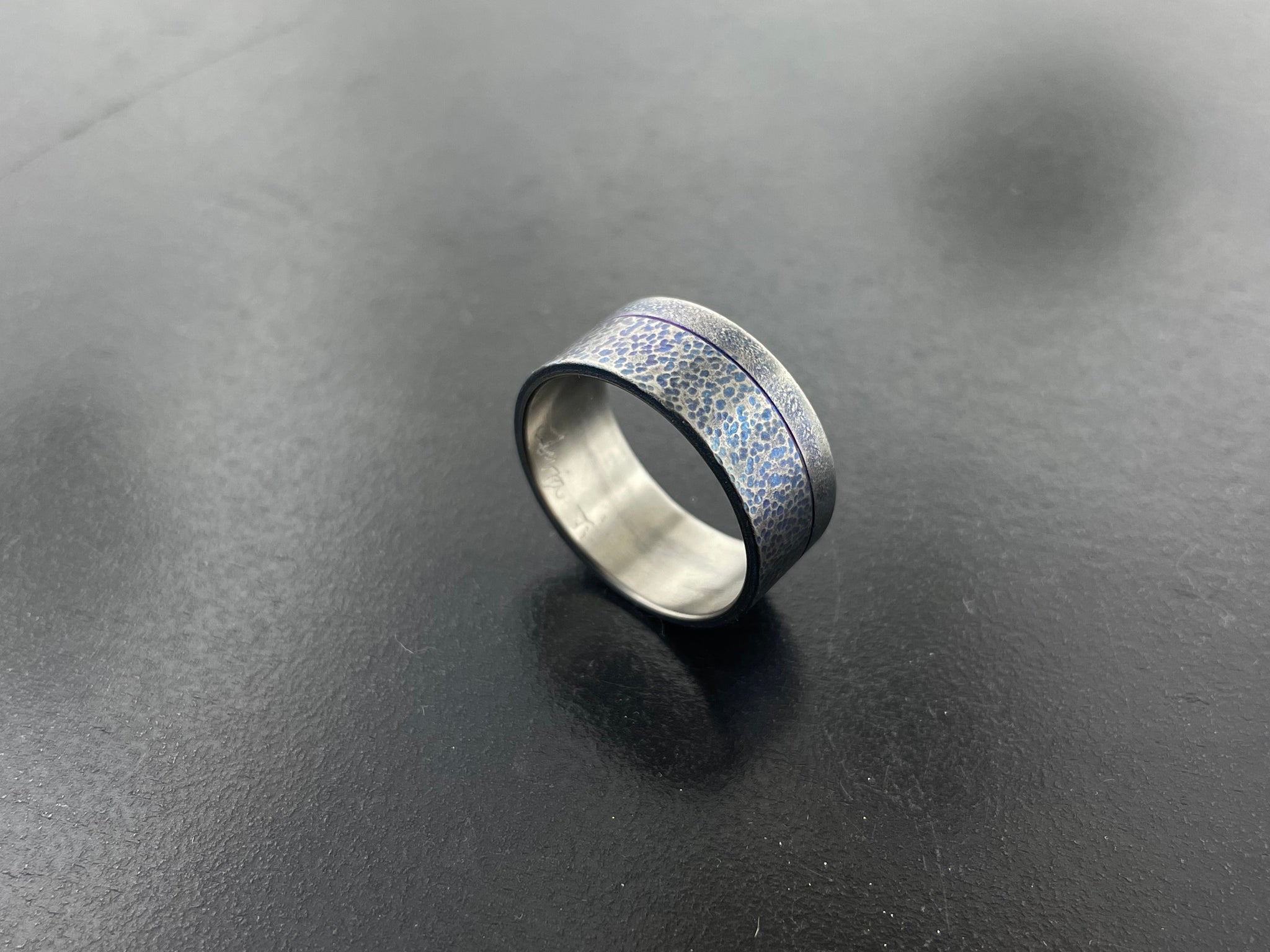 Titanium Simple Textured Band