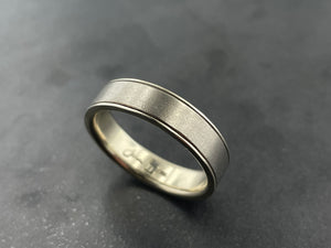 Titanium Band with 14k White