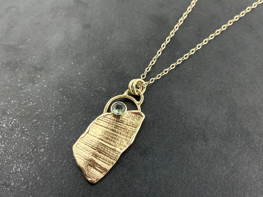 Impressions necklace 14k yellow