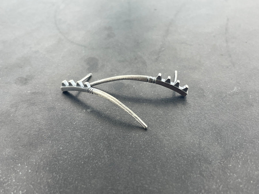 Fusion Earrings Spikes Down short