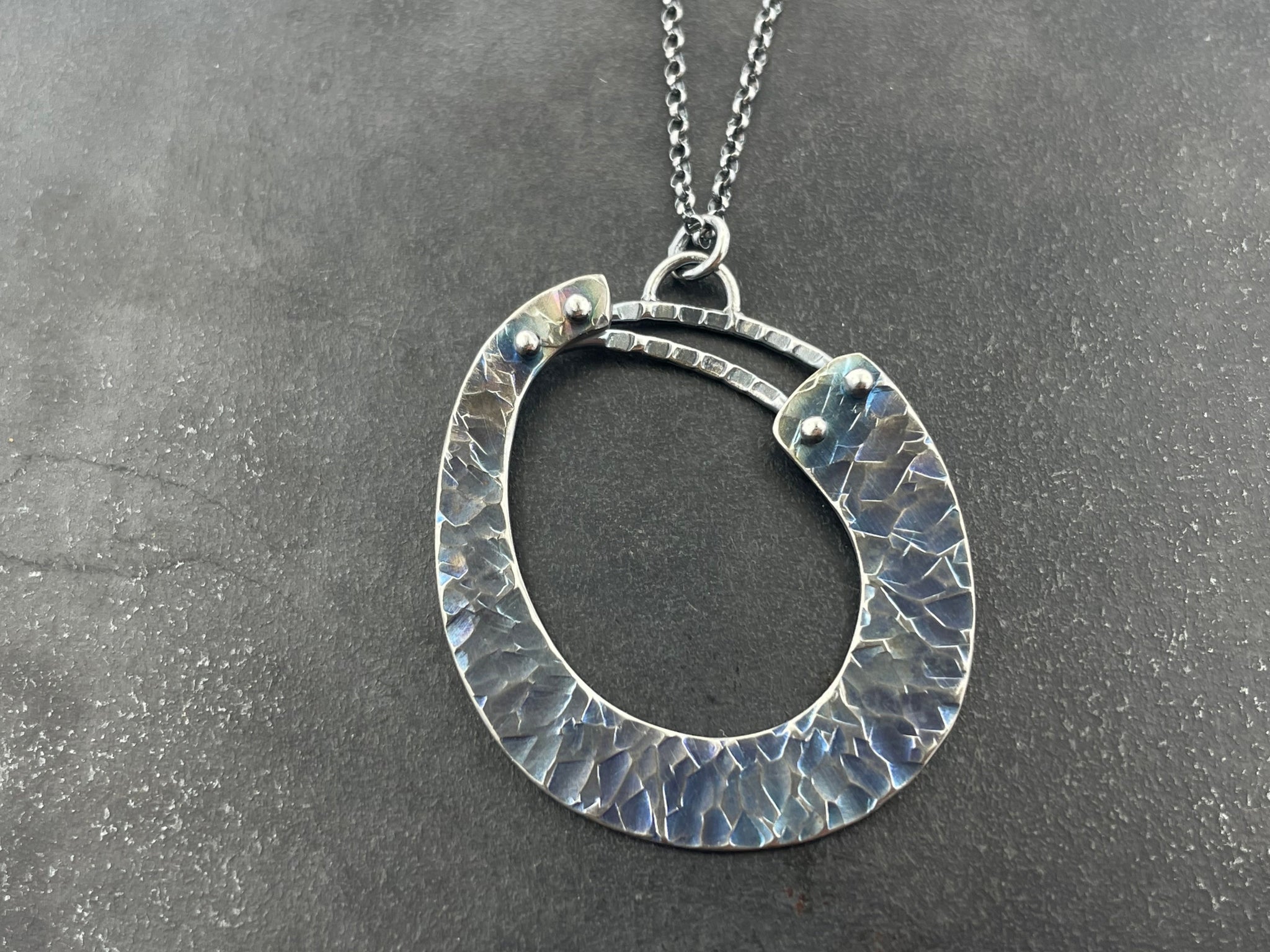 Rise and Titanium Necklace small