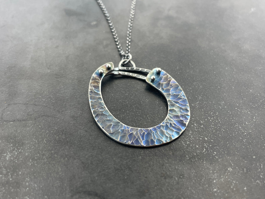 Rise and Titanium Necklace small