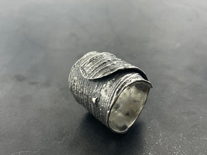 Wide Impressions Wrap Ring