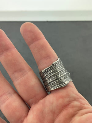 Wide Impressions Wrap Ring