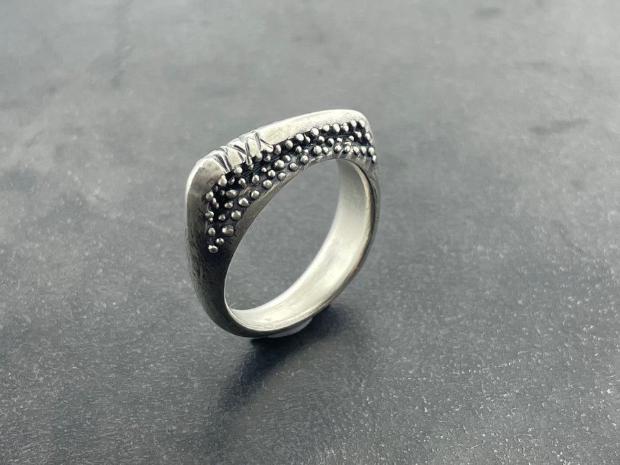 Angular Ring with knobbly texture