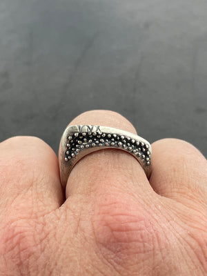 Angular Ring with knobbly texture