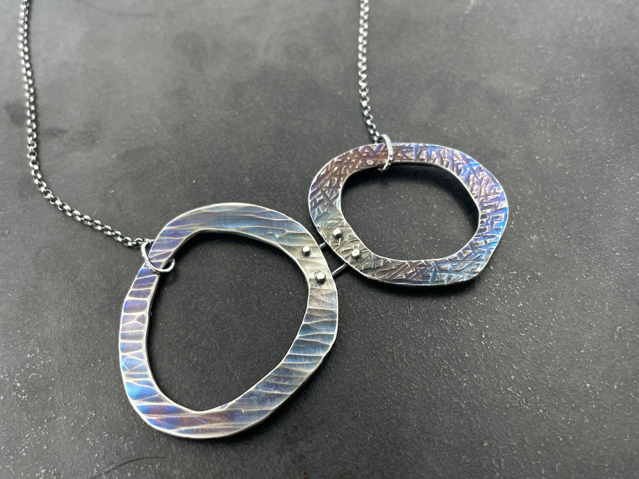 Open Progression double necklace