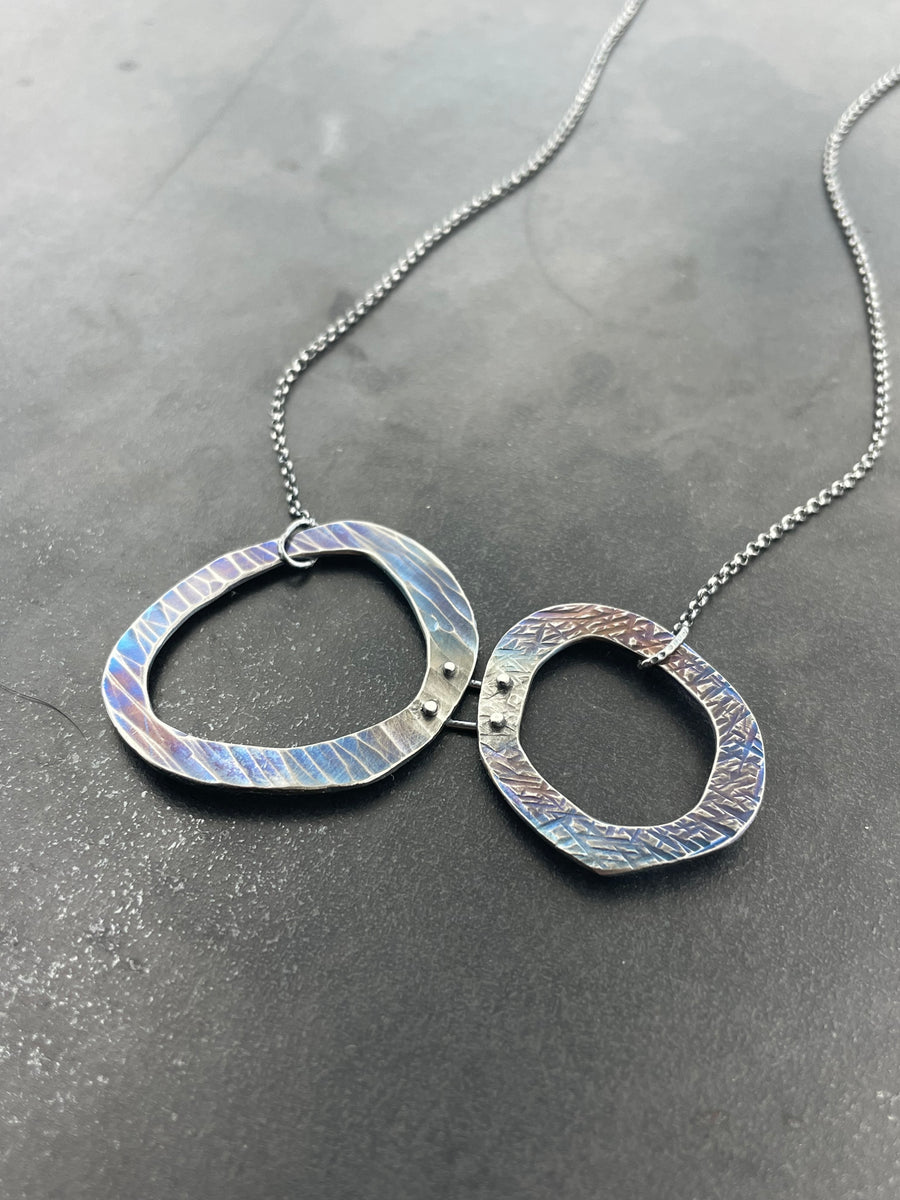 Open Progression double necklace