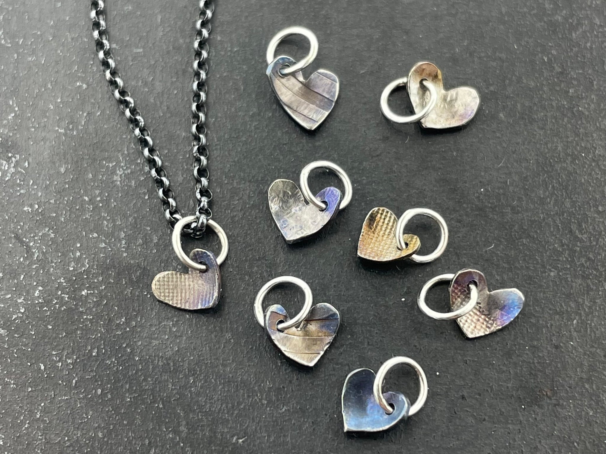 Teeny Tiny Titanium Hearts