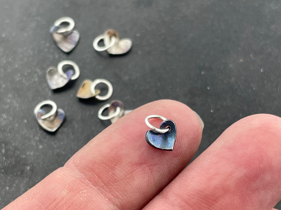 Teeny Tiny Titanium Hearts