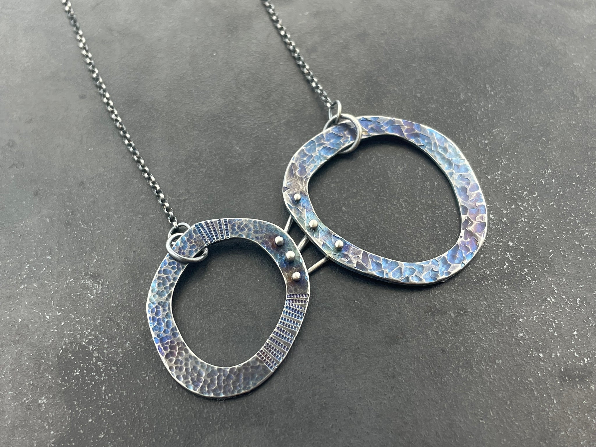 Open Progression double necklace