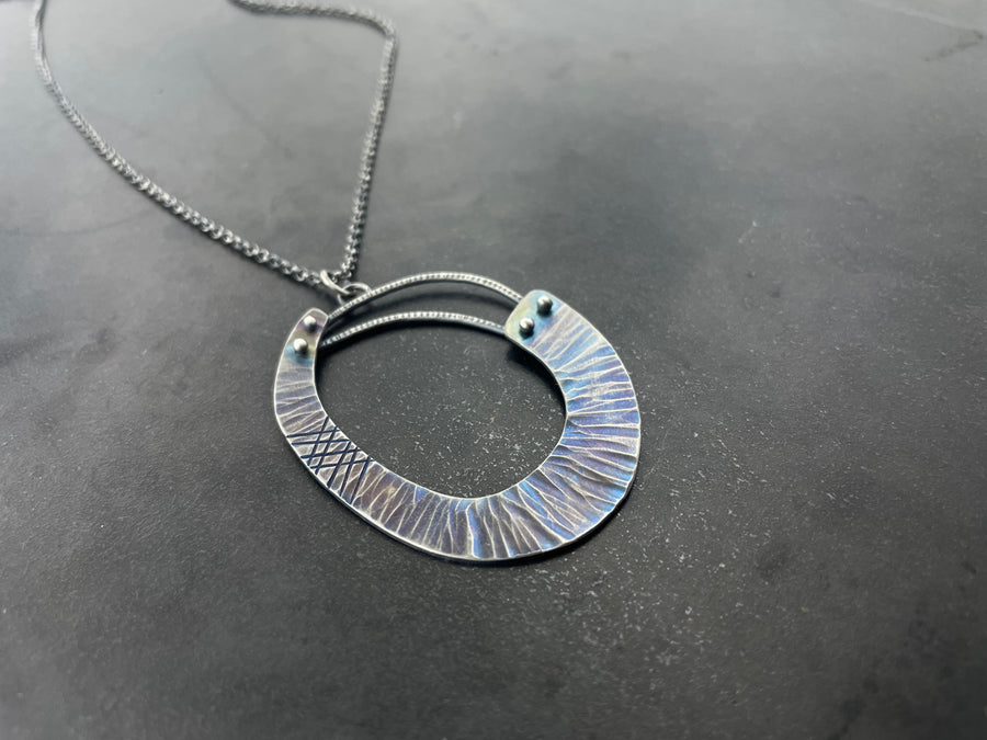 Rise and Titanium Necklace